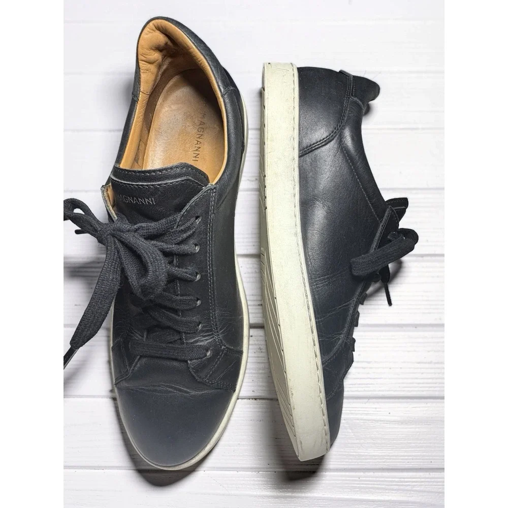 Magnanni 24441 Costa Lo Low Top Sneakers Black Men's Size 10.5 $450